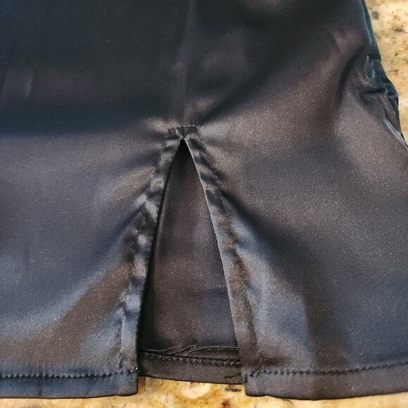 Verdusa NWT Black Strappy Bodycon Satin Dress Size S‎ - Picture 4 of 9